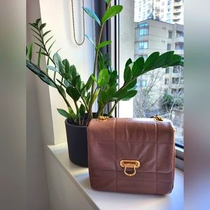 Songmont Leather Crossbody Bag